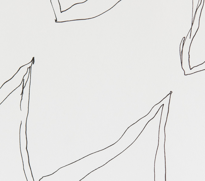 Zeichnung, o.T., 2019, 24x18 cm, Filzstift auf Papier