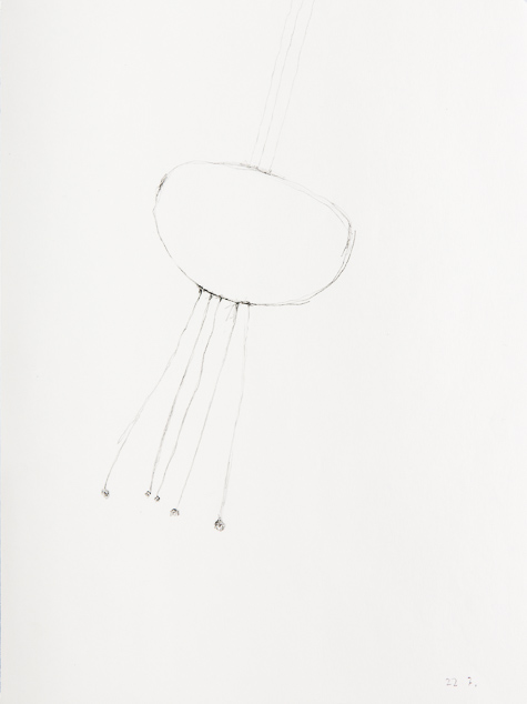 Zeichnung, o.T., 2016, 24x18 cm, Bleistift auf Papier